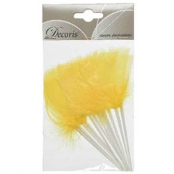 feather yellow 16 cms.