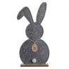 felt bunny on stand grey 78x6.2x37 cms.