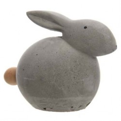 Concrete Bunny with wood...