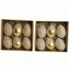 Foam egg gold design 7cm (6uds.)